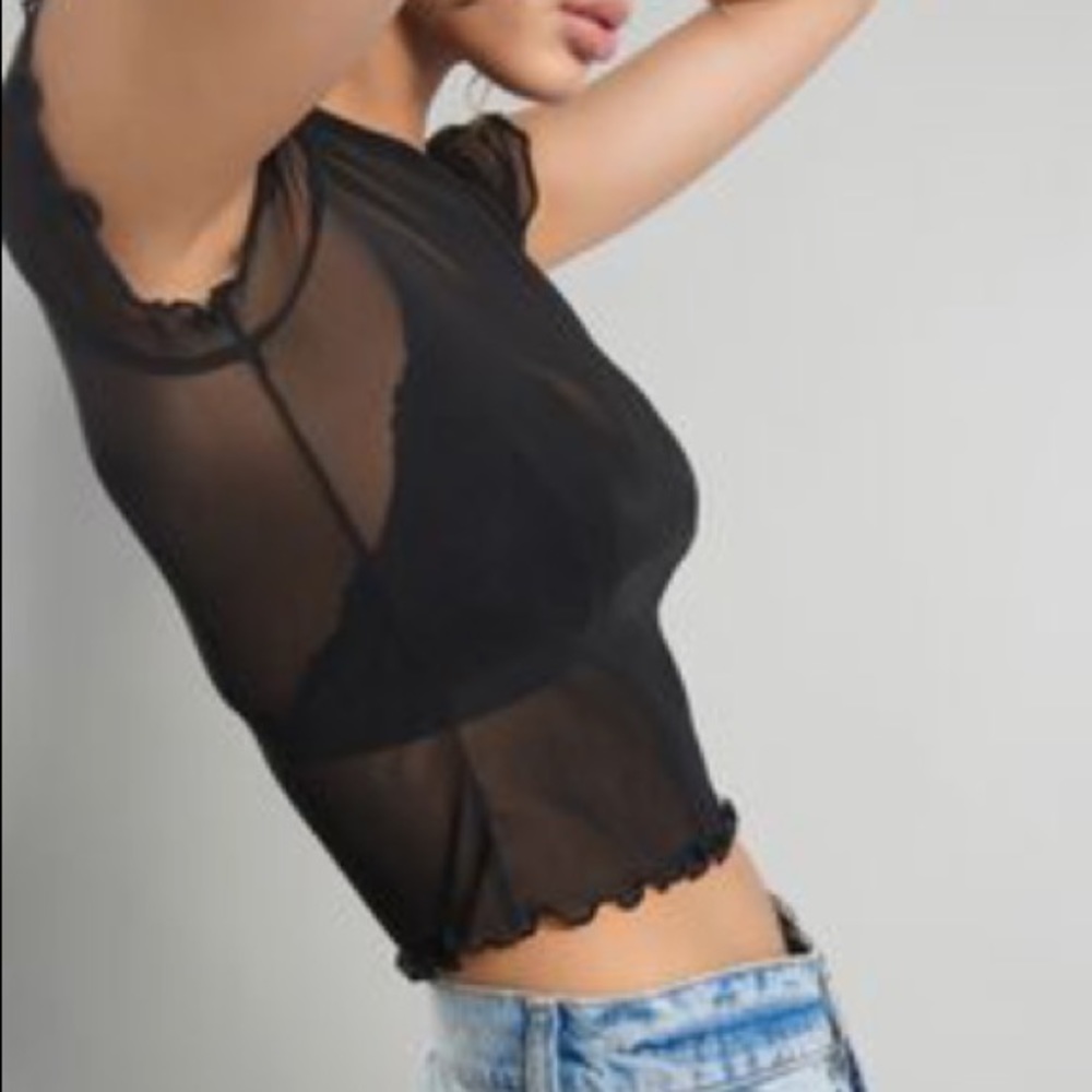 Mesh Black Shirt